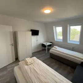 Zentrale 3-Zimmer Unterkunft Schlafzimmer