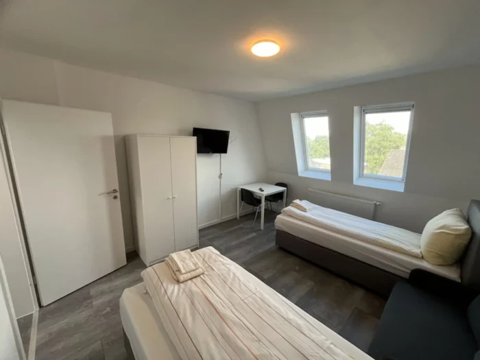 Zentrale 3-Zimmer Unterkunft Schlafzimmer
