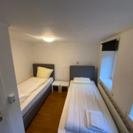 Monteurwohnung am Bahnhof Schlafzimmer
