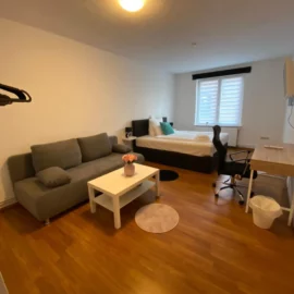 Monteurwohnung am Bahnhof Wohnbereich